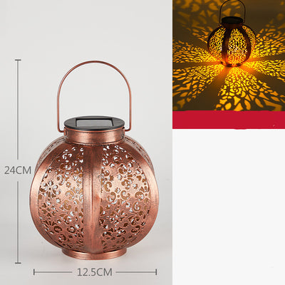 Lámpara Solar Decorativa para Jardín Exterior - Diseño Calado Impermeable - Image 13