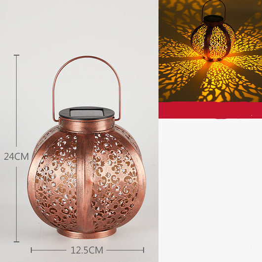 Lámpara Solar Decorativa para Jardín Exterior - Diseño Calado Impermeable - Image 8