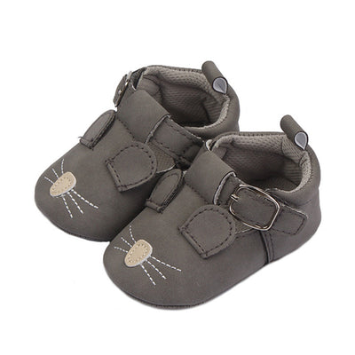 Zapatos Suaves para Bebé y Niño Pequeño con Diseño Animal Retro en Cuero Nobuk - Image 28