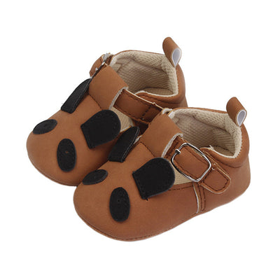 Zapatos Suaves para Bebé y Niño Pequeño con Diseño Animal Retro en Cuero Nobuk - Image 2