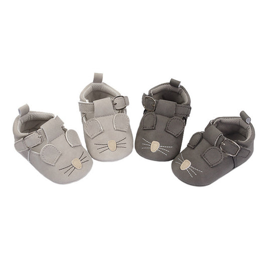 Zapatos Suaves para Bebé y Niño Pequeño con Diseño Animal Retro en Cuero Nobuk - Image 6