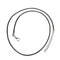 Natural Crystal Moon Pendant Negro rope