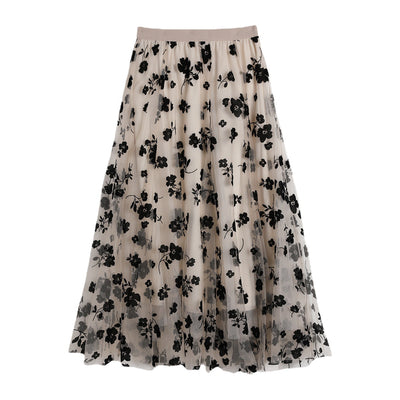 Falda Midi de Malla Transpirable para Mujer - Image 5
