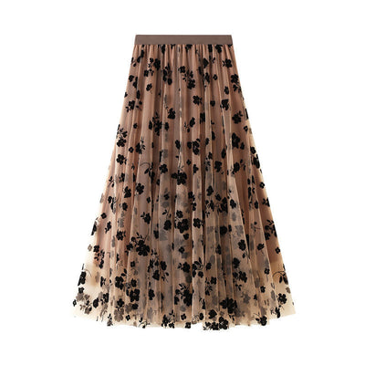 Falda Midi de Malla Transpirable para Mujer - Image 2