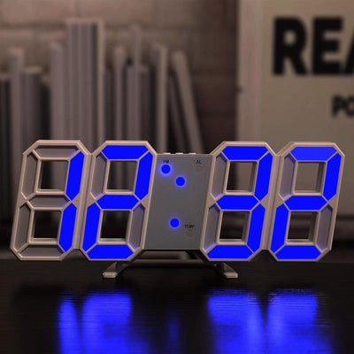 Reloj de Pared 3D Digital Silencioso con Alarma - Image 3