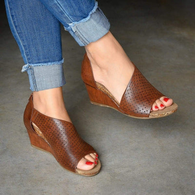 Sandalias Romanas Huecas Transpirables Tacón Alto Mujer - Diseño Versátil Primavera Verano - Image 3