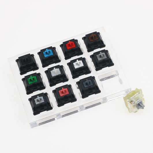 Teclado Mecánico Cherry de 12 Ejes con Switches Intercambiables - Negro y Verde - Image 9