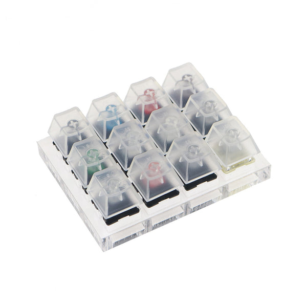 Teclado Mecánico Cherry de 12 Ejes con Switches Intercambiables - Negro y Verde