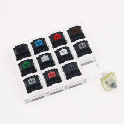 Teclado Mecánico Cherry de 12 Ejes con Switches Intercambiables - Negro y Verde - Image 5