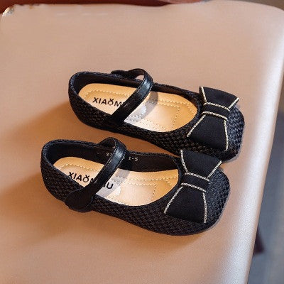 Zapatos Princesa Niña con Moño - Suela Suave y Transpirable