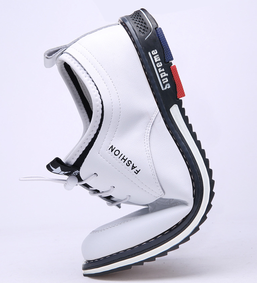 Zapatos de Cuero Deportivos Hombre Talla Grande - Diseño Calado Cómodo Estilo Coreano - Image 9