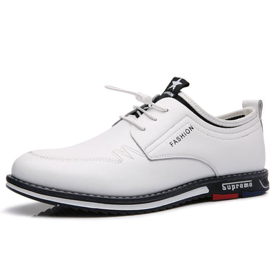 Zapatos de Cuero Deportivos Hombre Talla Grande - Diseño Calado Cómodo Estilo Coreano - Image 13