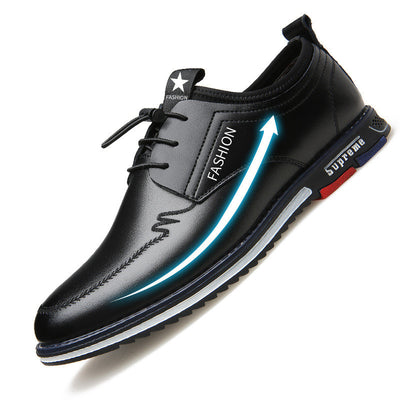 Zapatos de Cuero Deportivos Hombre Talla Grande - Diseño Calado Cómodo Estilo Coreano - Image 12