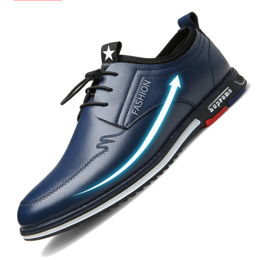 Zapatos de Cuero Deportivos Hombre Talla Grande - Diseño Calado Cómodo Estilo Coreano - Image 14