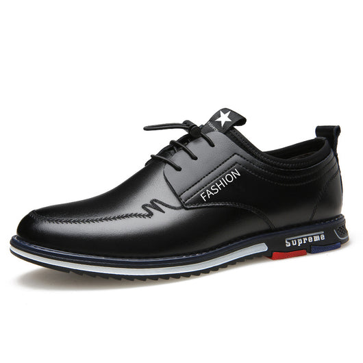Zapatos de Cuero Deportivos Hombre Talla Grande - Diseño Calado Cómodo Estilo Coreano - Image 10