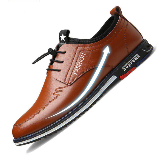 Zapatos de Cuero Deportivos Hombre Talla Grande - Diseño Calado Cómodo Estilo Coreano - Image 15