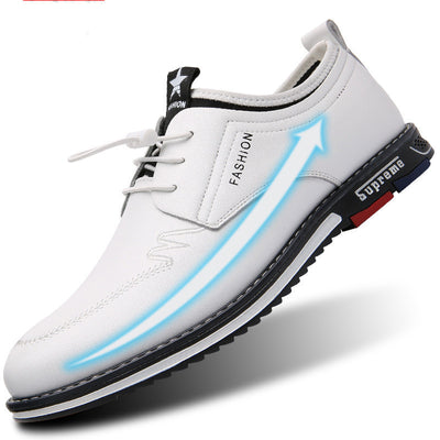 Zapatos de Cuero Deportivos Hombre Talla Grande - Diseño Calado Cómodo Estilo Coreano - Image 8