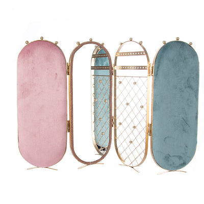 Organizador de Joyas Plegable con Soporte de Metal y Franela - Image 10