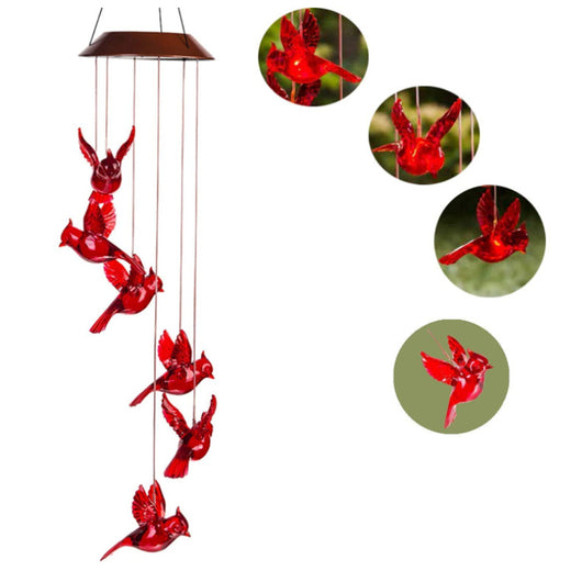 Lámpara Solar Decorativa con Diseño de Pájaro y Llama - Farola LED Colorida - Image 7