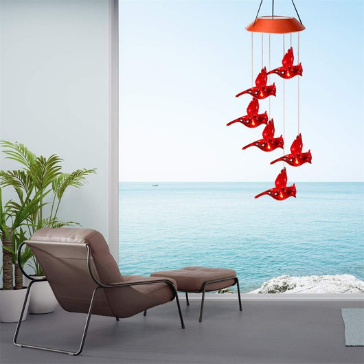 Lámpara Solar Decorativa con Diseño de Pájaro y Llama - Farola LED Colorida - Image 4