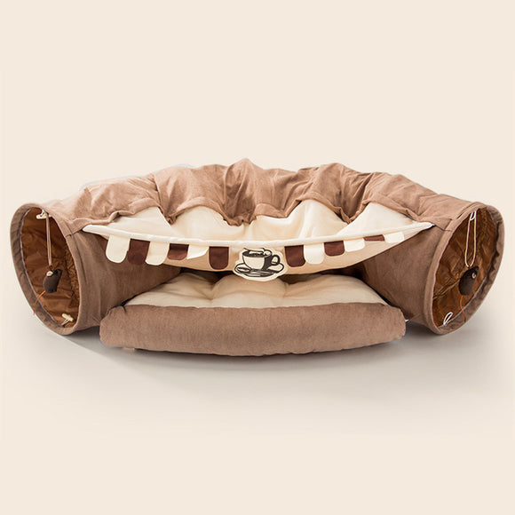 Túnel Plegable para Gatos - Resistente y Lavable