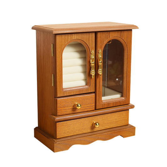 Joyero Decorativo de Madera Estilo Chino con Compartimentos