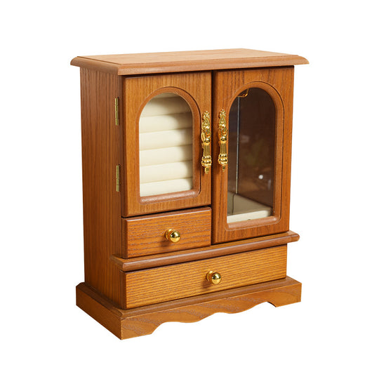 Joyero Decorativo de Madera Estilo Chino con Compartimentos