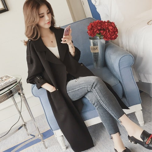 Abrigo Trench Coat de Corte Holgado con Detalles de Herraje - Image 6