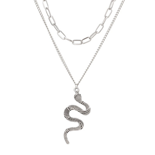 Collar Doble Cadena Serpiente en Aleación - Diseño Minimalista - Image 7