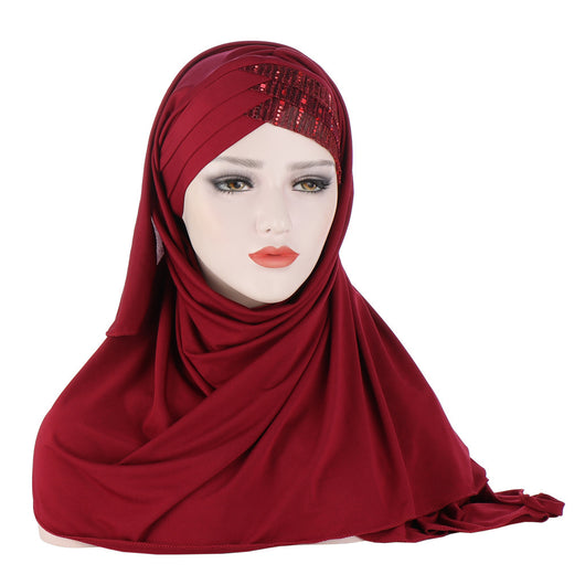Pañuelo Brillo para Mujer - Turbante Hijab Jersey Liso - Image 13