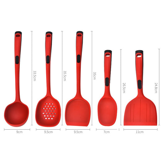 Juego de Espátula y Cuchara de Silicona Antiadherente para Cocina - Image 10