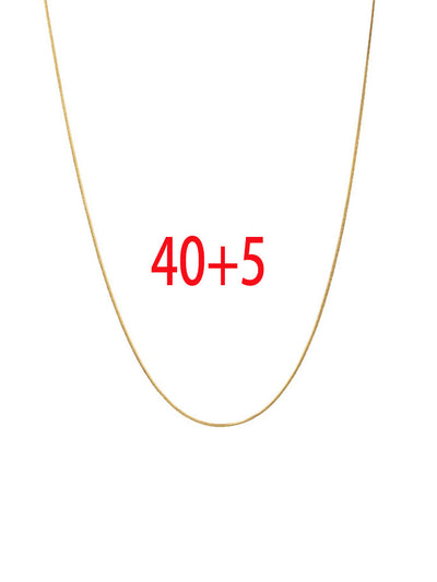 Collar Dorado Cadena Fina Apilable Corto Escote - Image 7