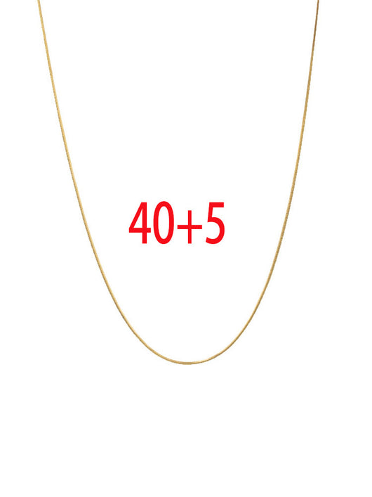Collar Dorado Cadena Fina Apilable Corto Escote - Image 2