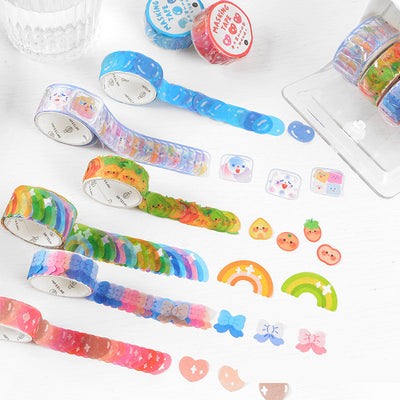 Ten pastel bowknot stickers in shades of purple, blue, pink, and orange, ideal for scrapbooking and journaling. - Image 2