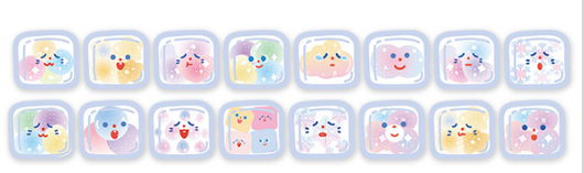 Ten pastel bowknot stickers in shades of purple, blue, pink, and orange, ideal for scrapbooking and journaling. - Image 4