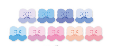 Ten pastel bowknot stickers in shades of purple, blue, pink, and orange, ideal for scrapbooking and journaling. - Image 3