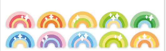 Ten pastel bowknot stickers in shades of purple, blue, pink, and orange, ideal for scrapbooking and journaling. - Image 5