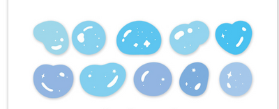 Ten pastel bowknot stickers in shades of purple, blue, pink, and orange, ideal for scrapbooking and journaling. - Image 6