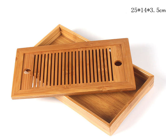 Juego de Té Kung Fu con Cajón de Drenaje en Madera Maciza - Image 2
