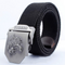 Cinturón de Lona Ajustable para Hombre - Diseño Casual con Hebilla Tiger