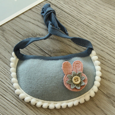 Babero Tejido a Mano con Diseño de Gato y Perro - Image 10