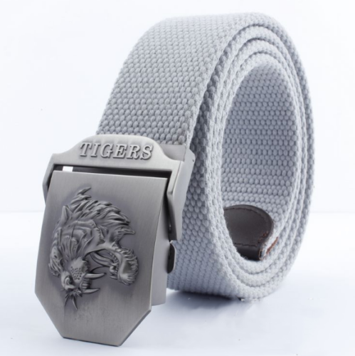 Cinturón de Lona Ajustable para Hombre - Diseño Casual con Hebilla Tiger - Image 13