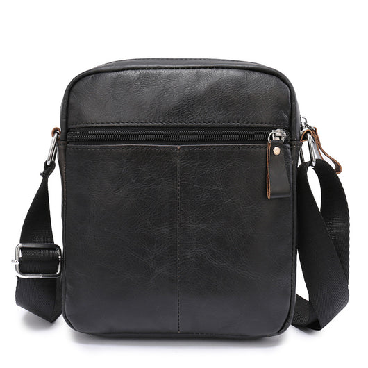 Bolsa de Hombro en Cuero Genuino Flor de Lomo para Hombre - Image 7