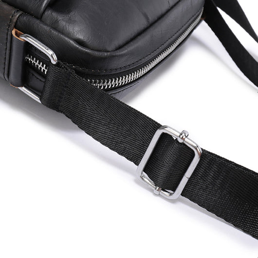 Bolsa de Hombro en Cuero Genuino Flor de Lomo para Hombre - Image 3