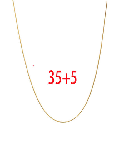 Collar Dorado Cadena Fina Apilable Corto Escote - Image 6