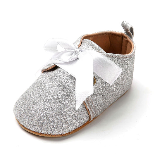 Zapatos de Bebé con Brillo y Cordones - Suela Suave para Recién Nacidos (0-1 Año) - Image 4