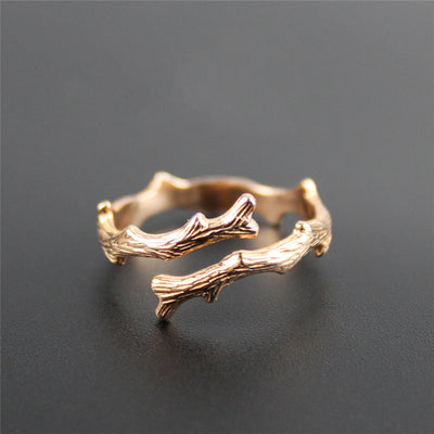 Anillo de Plata S925 Rama Literaria Ajustable - Image 8