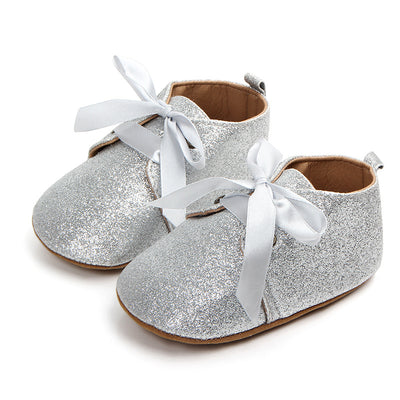 Zapatos de Bebé con Brillo y Cordones - Suela Suave para Recién Nacidos (0-1 Año) - Image 9