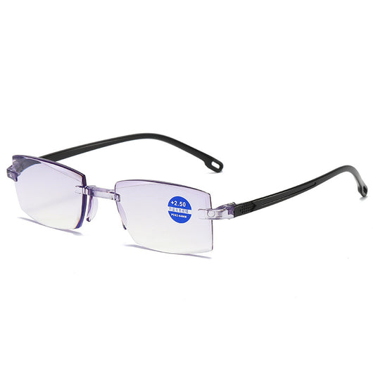 Lentes de Lectura sin Marco con Filtro Azul y Bordes Facetados - Image 9