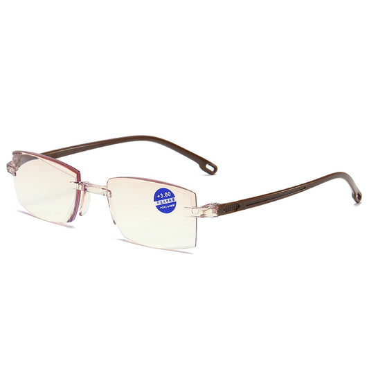 Lentes de Lectura sin Marco con Filtro Azul y Bordes Facetados - Image 4